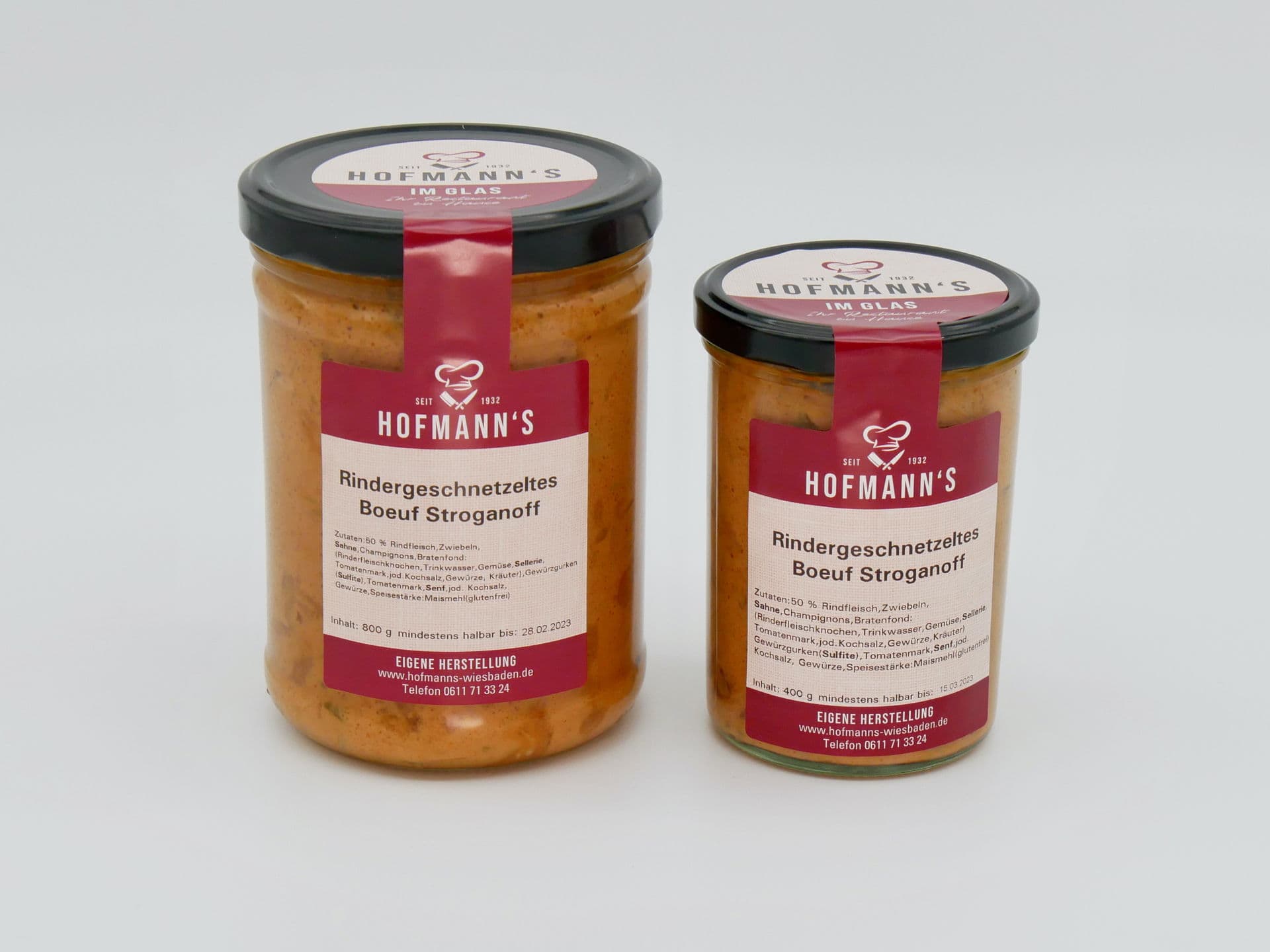 Rindergeschnetzeltes "Boeuf Stroganoff"